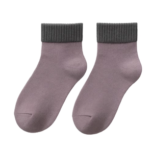 Chaussettes courtes pour hommes, couleur unie, tricotées, respirantes, en coton et élasthanne, pour usage quotidien, style printemps, coupe classique - Product Image 2