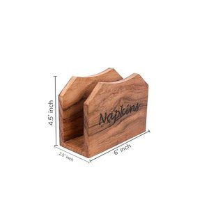 luxury wooden rectangle <b>tissue</b> <b>box</b> <b>tissue</b> organizer handcrafted natural finish home decor for restaurant cafe - Product Image 3
