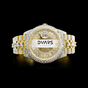 Reloj de Pulsera Ejecutivo Automático con Cristal de Zafiro, Diamante Moissanite Color D VVS1, Acero Inoxidable, Premium, de Lujo, de Colección - Product Image 1