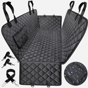 Back Seat Extender for Dogs Hard Bottom Dog Car Seat Cover for Back Seat with Mesh Window100% Waterproof Pet Dog <b>Hammock</b> - Product Image 6