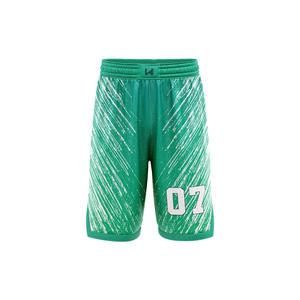 Pantalones Cortos de Baloncesto Unisex con Estampado por Transferencia Térmica, Logotipo Personalizado del Equipo en la Parte Delantera/Trasera, Talla Grande, Transpirables, de Secado Rápido, con Cordón Ajustable en V - Product Image 2