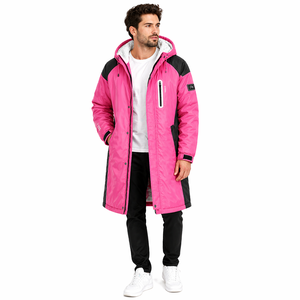 Parka de Natación Personalizada de Alta Calidad, Abrigo Térmico Largo e Impermeable con Forro de Felpa Suave para Uso en Piscinas y Aguas Abiertas - Product Image 2