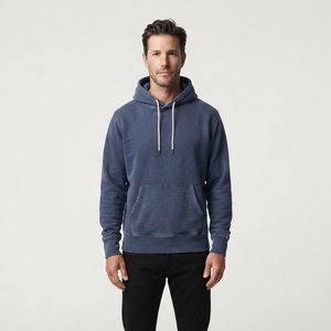 Sudadera con Capucha para Hombre, Tejido Terry Grueso de 430g, Poliéster/Algodón, con Bolsillo Canguro, Personalizada OEM, Fábrica Sialkot - Product Image 1