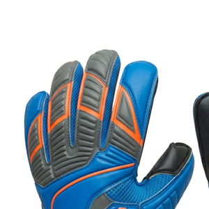 High Performance Football Goalkeeper <b>Gloves</b> Blue Black Orange Full Finger PU Breathable Non-Slip Adjustable Wrist Strap Unisex - Product Image 3