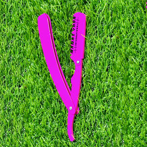Professional Pink Barber Razor Replaceable Blade High Quality Stainless Steel <b>Swing</b> Lock Thinning Razor Cutting Hairdressing - Product Image 5