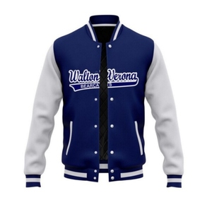 Vestes de baseball de haute qualité avec col et broderie personnalisée, vestes de baseball pour hommes, vestes de baseball pour hommes - Product Image 1