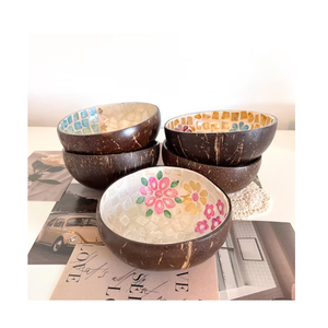 OFERTA ESPECIAL 2026 Elegantes Cuencos de Coco con Nácar, Cuencos de Lujo de Cáscara de Coco para Decoración del Hogar y Comedor al por Mayor - Product Image 6