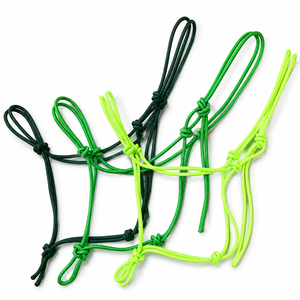 Cabestro para caballo con adornos y acolchado, material PP, diseño cómodo, equipo para caballo, cabestro de cuerda trenzada de paracord. - Product Image 3