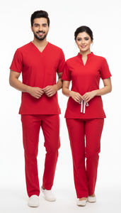 Conjunto de Uniforme Médico Unisex, Parte Superior con Cuello en V y Pantalones, Ligero y Transpirable, Ropa de Trabajo para Hospitales y Enfermería, Fabricante OEM - Product Image 5