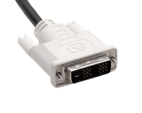 Câble DVI mâle-mâle blindé en PVC plaqué or haute vitesse pour HDTV, 18+1 broches, qualité usine