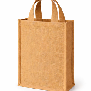 ถุงผ้าปอกระเจาเป็นมิตรต่อสิ่งแวดล้อมถุงช้อปปิ้งนำมาใช้ใหม่โลโก้ที่กำหนดเองถุงบรรจุภัณฑ์สำหรับร้านขายของชำเส้นใยธรรมชาติความจุขนาดใหญ่ - Product Image 1