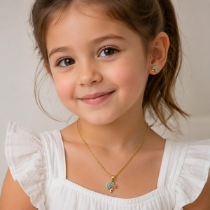 Namivaa Ensemble de boucles d'oreilles pendantes en or jaune 18 carats avec motif d'oiseau mignon pour femme, émail bleu, finition polie, inspiré de la nature, cadeau de fête, bijoux - Product Image 1