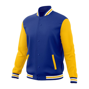 Custom College Varsity Jacket Canvas Breathable Windproof Wool Leather Sleeves Over-Sized Low MOQ Solid Winter <b>Man</b> - Product Image 6