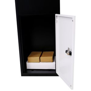 Galvanized Steel Package Delivery Box 14 X 11.3 X 42 Outdoor Porch Cu with Code Lock Mounting Hardware <b>Mailboxes</b> - Product Image 6