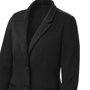 Blazer Bordado de la Hermandad Zeta Black para Mujer, Blazer Unisex de Algodón Twill Premium con un Solo Botón, Ropa Formal Griega - Product Image 6