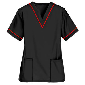 Nursing <b>Scrubs</b> Unisex Shirts Eco-Friendly Canvas Quick Dry Breathable Customized <b>Top</b> Design Hospital Wears Healthcare Uniforms - Product Image 2