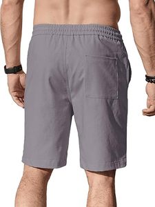 Shorts de Verano con Cintura Elástica y Cordón Ajustable para Playa, Vacaciones, Yoga y Golf, con Bolsillos - Product Image 2