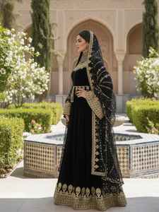 Vestido Tradicional Afgano Kuchi Maxi Línea A al por Mayor, Hecho a Mano con Bordado, Vestido de Novia con Espejos y Monedas, Diseño Tribal para Mujer, ODM - Product Image 3