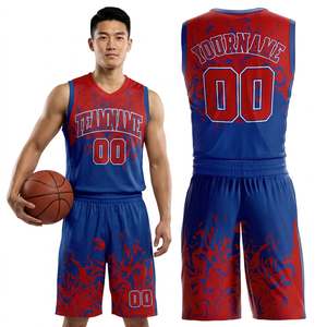 Conjunto de Camiseta de Baloncesto Sublimada Personalizada con Nombre de Equipo 00, Sin Mangas, Poliéster, Unisex, Adulto, Todas las Temporadas, Malla, Ajuste Atlético - Product Image 2