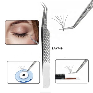 Coffret de beauté en acier inoxydable avec Logo personnalisé, coffret pour Extension de cils, pince à épiler, or, boîte à outils OEM - Product Image 1