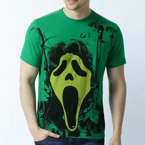 Camiseta de Algodón al por Mayor, 260 Gramos, Cuello Redondo, Manga Corta, Lisa, Diseño Personalizado con Costuras en Contraste - Product Image 1