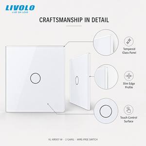 Interruptor Inteligente Inalámbrico LIVOLO de 1 Canal, Compatible con Alexa, Google Home y Siri, para Hogar Inteligente - Product Image 4