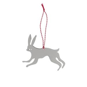Adorno Colgante de Conejo de Metal Hecho a Mano, Linda Figura de Animal, Decoración para Árbol, Superficie sin Acabado, Regalo Artesanal, Bajo MOQ - Product Image 4