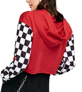 Custom Winter Pullover Hoodie Women Casual <b>Long</b> Sleeve <b>Black</b> Crop <b>Top</b> Front Loose Hoodies sublimation New Classic Breathable - Product Image 3