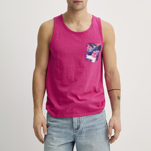 เสื้อกล้ามผู้ชายแบบสปอร์ตผ้าฝ้าย 100% สั่งทำขายส่ง เสื้อกล้ามผู้ชายยืดหยุ่นได้ เนื้อผ้าฝ้ายนุ่มใส่สบายสำหรับผู้ชาย - Product Image 3