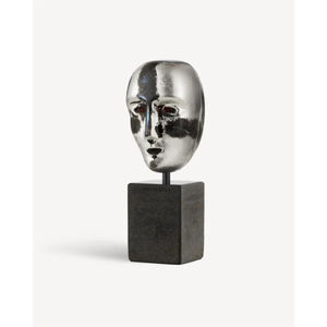 Sculpture Abstraite Visage en Aluminium Faite à la Main pour Chambre à Coucher, Statue Décorative, Décoration Intérieure, Ornement de Table pour Bureau ou Console, Art - Product Image 1