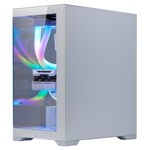 Đầy đủ màu trắng đầy đủ xem kính PC Chassis giữa tháp Micro ATX chơi game trường hợp mkf3151w - Product Image 3