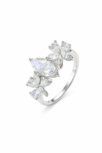 Anillo de Moissanita en Plata de Ley 92.5 KLSR-12080 - Product Image 2
