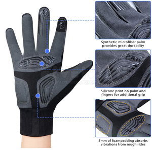 <b>Touchscreen</b> Full Finger Cycling <b>Gloves</b> Ideal for Road and Mountain Biking Full Finger Cycling <b>Gloves</b> - Product Image 5
