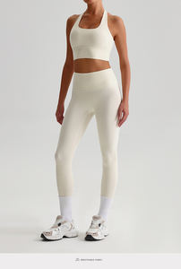 Conjunto de Yoga de Poliamida Suave como la Mantequilla para Verano, Bra Deportivo Transpirable con Sujetador Push-Up, Leggings Deportivos Color Borgoña para Gimnasio y Fitness para Mujer - Product Image 2