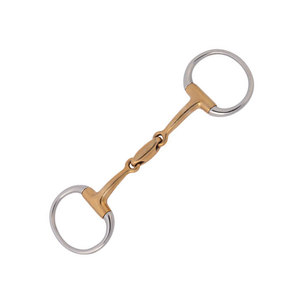 Mors anglais à double articulation en acier inoxydable pour cheval, durable et confortable, pour l'entraînement équestre, mors de dressage professionnel HASHIR - Product Image 5