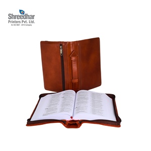 Ultimate Choice <b>A4</b> Genuine Leather Hard Cover Bible Sewing Binding Offset <b>Paper</b> Material Hot Foil Stamping for Book Packaging - Product Image 1