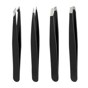 Juego de Pinzas para Cejas con Estuche de Cuero y Logotipo Personalizado - Product Image 2