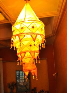 Handmade Fabric <b>Lamp</b> Colorful Bohemian Hanging <b>Lantern</b> Decorative Festival Tent Style Wall Hanging Garden Chandelier Ethnic Home - Product Image 4