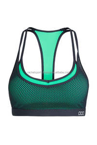 Soutien-gorge de sport respirant sans couture à maintien élevé, écologique, en élasthanne/nylon - Product Image 6