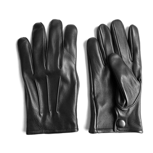Guantes de piel de oveja auténtica para hombre, de invierno, con dedos completos, suaves, cálidos, transpirables, cómodos, duraderos, diseño clásico, para uso diario, térmicos - Product Image 3