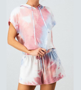 ชุดเซ็ตเสื้อฮู้ดแขนยาวผ้าฝ้ายแท้ 100% สำหรับผู้หญิง พร้อมกางเกงขาสั้น กันน้ำ กันลม ระบายอากาศได้ดี สวมใส่สบายๆ สำหรับฤดูร้อน - Product Image 5