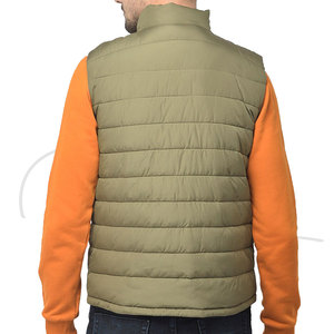 Veste matelassée sans manches pour homme, légère, à capuche, imperméable, respirante, fermeture éclair, style décontracté, vente chaude, hiver, OEM - Product Image 4