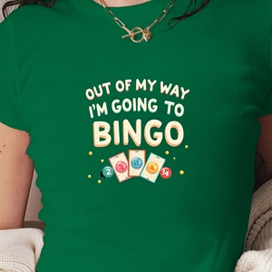 T-shirt court mode femme bingo confetti - Product Image 4