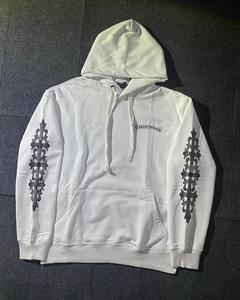 Sudadera con capucha de invierno para hombre, de moda, con estampado de corazones, informal, de algodón y elastano, de marca personalizada, corte oversize, efecto lavado - Product Image 1