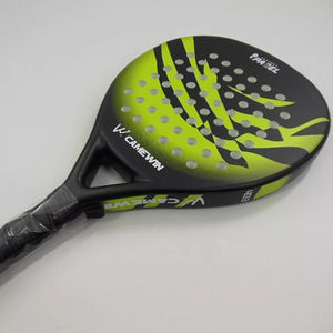 Raquette de beach tennis professionnelle entièrement en fibre de carbone, forme diamant, filet en polyester, légère, antidérapante, unisexe - Product Image 1