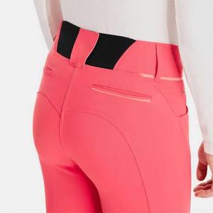 Culotte d'équitation taille haute personnalisée pour femme, longueur intégrale, couleur unie, extensible dans quatre directions, avec ceinture et logo frontal 2026 - Product Image 1