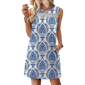 Vestidos de Verano WIHOLL para Mujer 2026, Vestido Mini de Encaje con Bolsillos para Vacaciones en la Playa y Moda de Primavera - Product Image 1