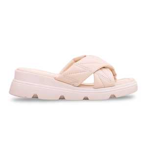 PU0276 Zapatilla deportiva formal crema cómoda y elegante - Product Image 3