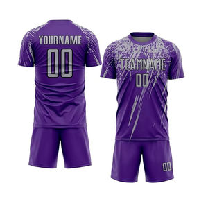 เสื้อฟุตบอลแขนสั้นแบบสั่งทำพิเศษ แห้งเร็ว ระบายอากาศได้ดี ผลิตจากโพลีเอสเตอร์ 100% ขายส่ง - Product Image 2
