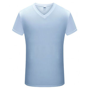 Camisetas de Manga Corta con Cuello en V Profundo para Hombre, Corte Ajustado, para Usar en Verano - Product Image 4